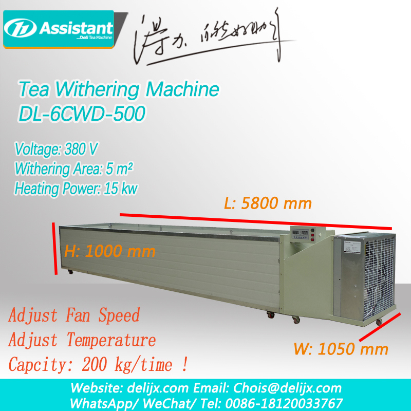 Black Tea Processing Machine, Tea Leaf Withering Machine Supplier DL-6CWD-500